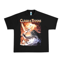 Black Clash of the Titans (Transparent) Urban Heavy Tee - ArtMosaic