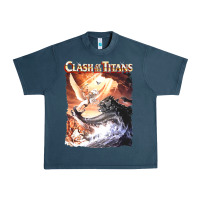 Midnight Navy Clash of the Titans (Transparent) Urban Heavy Tee - ArtMosaic