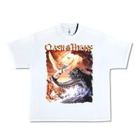White Clash of the Titans (Transparent) Urban Heavy Tee - ArtMosaic