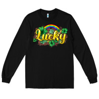 Black Lucky St. Patrick's Day Long Sleeve Tee - HowdyJamesFarm