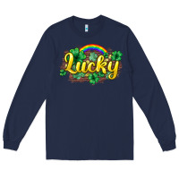 Navy Lucky St. Patrick's Day Long Sleeve Tee - HowdyJamesFarm