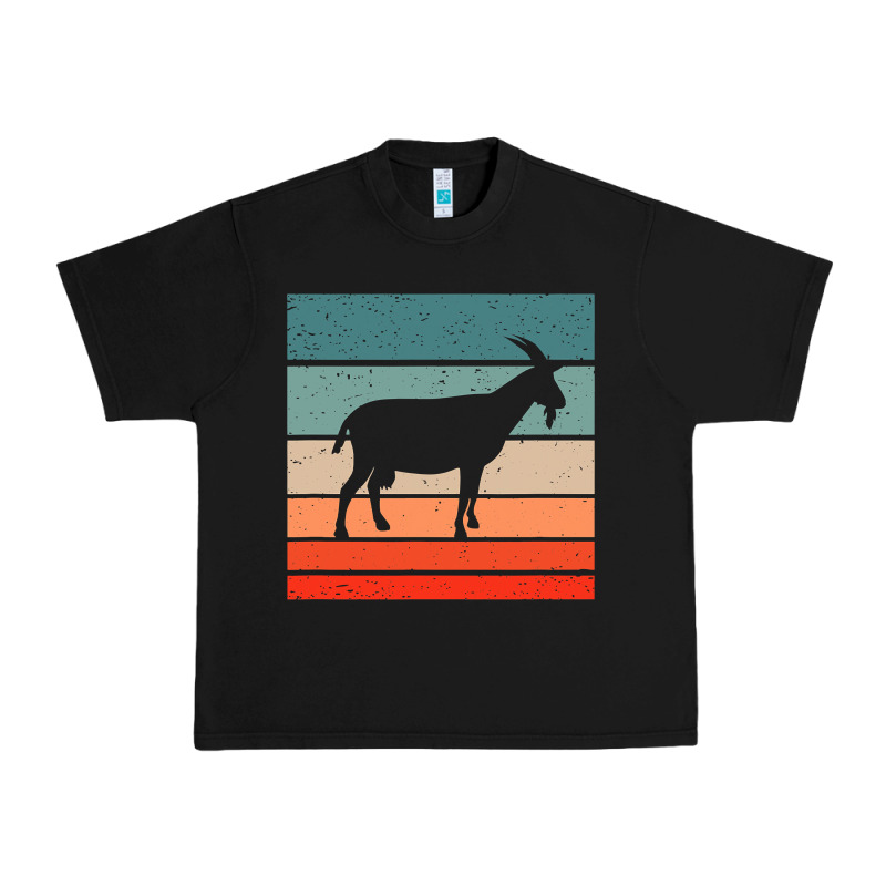 Goat Goats Retro Style Vintage 140 Goat Lover Urban Heavy Tee by ArtMosaic | Teevron