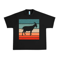 Black goat goats retro style vintage 140 goat lover Urban Heavy Tee - ArtMosaic