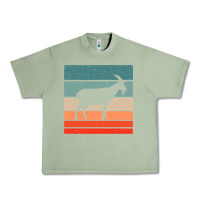 Oil Green goat goats retro style vintage 140 goat lover Urban Heavy Tee - ArtMosaic