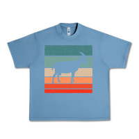 Pebble Blue goat goats retro style vintage 140 goat lover Urban Heavy Tee - ArtMosaic