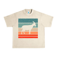 Sandshell goat goats retro style vintage 140 goat lover Urban Heavy Tee - ArtMosaic