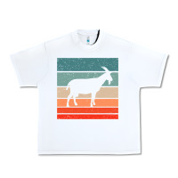 White goat goats retro style vintage 140 goat lover Urban Heavy Tee - ArtMosaic