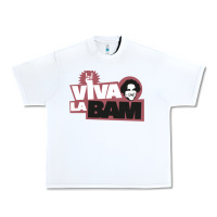 White viva la bam Urban Heavy Tee - ArtMosaic