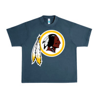 Midnight Navy the indian red skins clasic Urban Heavy Tee - ArtMosaic