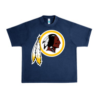 Navy the indian red skins clasic Urban Heavy Tee - ArtMosaic