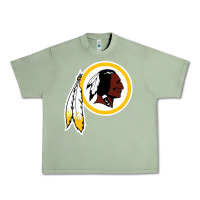 Oil Green the indian red skins clasic Urban Heavy Tee - ArtMosaic