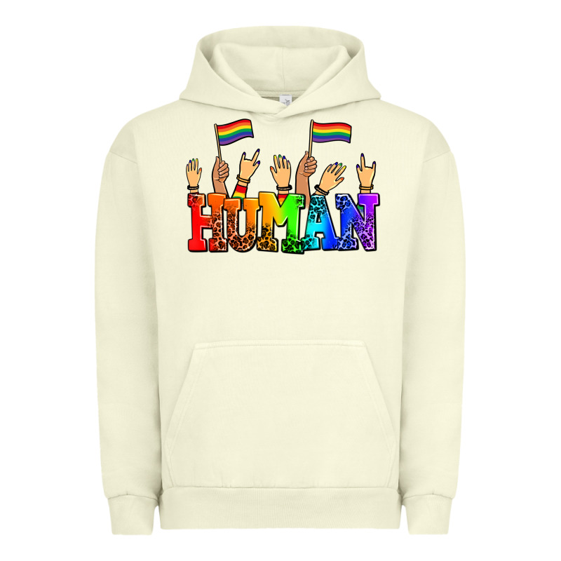 Human With Hands And Pride Flags Urban Hoodie by AdoDesignShop | Teevron