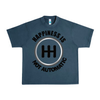 Midnight Navy Happiness is Not Automatic..Save the manuals.. 3 Pedals Cars Lovers gi Urban Heavy Tee - ArtMosaic