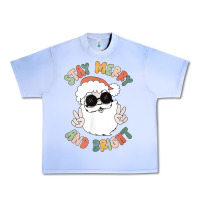Grape Ice funny groovy stay merry and bright christmas santa claus t shirt Urban Heavy Tee - ArtMosaic
