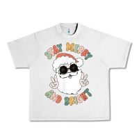 Lunar Rock funny groovy stay merry and bright christmas santa claus t shirt Urban Heavy Tee - ArtMosaic