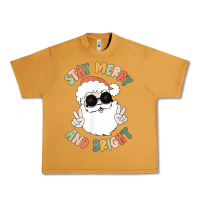 Peanut Butter funny groovy stay merry and bright christmas santa claus t shirt Urban Heavy Tee - ArtMosaic