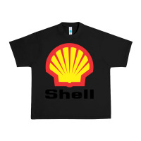 Black Copy of shell gasoline Urban Heavy Tee - ArtMosaic