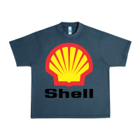 Midnight Navy Copy of shell gasoline Urban Heavy Tee - ArtMosaic