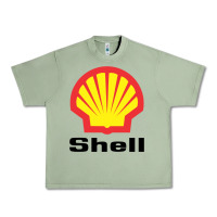 Oil Green Copy of shell gasoline Urban Heavy Tee - ArtMosaic