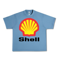 Pebble Blue Copy of shell gasoline Urban Heavy Tee - ArtMosaic