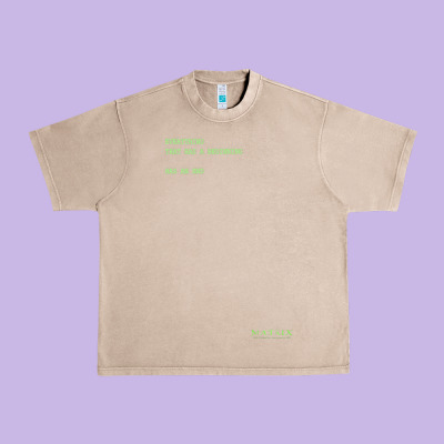 The Matrix Everything Has A Beginning Green Font Urban Heavy Tee Designed By Artmosaic