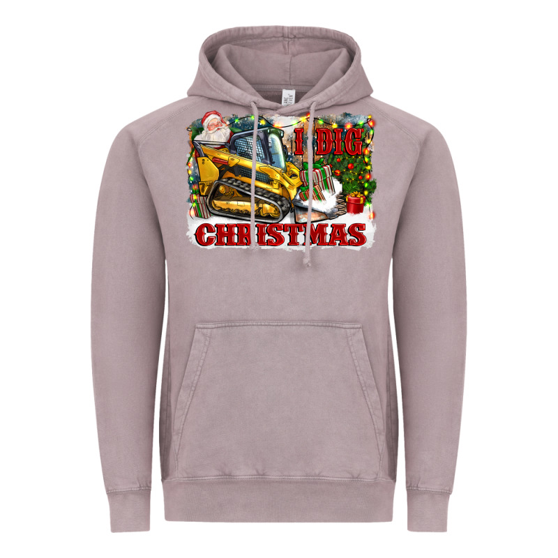 I Dig Christmas Vintage Hoodie by CowGirlArtShop | Teevron