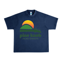 Navy pine knob music theatre Urban Heavy Tee - ArtMosaic