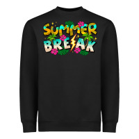 Black Summer Break Heavyweight Sweatshirt - CowhideDigitalArt