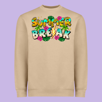 Summer Break Heavyweight Sweatshirt Designed By Cowhidedigitalart