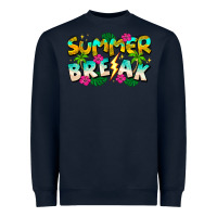 Navy Summer Break Heavyweight Sweatshirt - CowhideDigitalArt