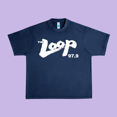 The Loop 97.9 Illinois Radio Urban Heavy Tee Designed By Artmosaic