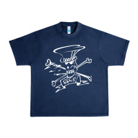 Navy slash Urban Heavy Tee - ArtMosaic