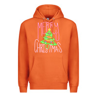 Carrot Merry Neon Christmas Premium Hoodie - CowhideDigitalArt