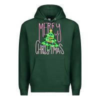 Sports Green Merry Neon Christmas Premium Hoodie - CowhideDigitalArt