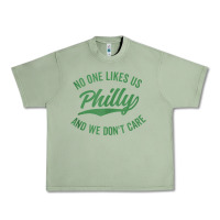 Oil Green philly no one likes us and we don't care green text tank top Urban Heavy Tee - ArtMosaic