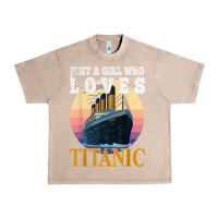 French Oak ship just a girl who loves titanic boat titanic girls woman t shirt Urban Heavy Tee - ArtMosaic
