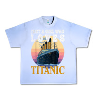 Grape Ice ship just a girl who loves titanic boat titanic girls woman t shirt Urban Heavy Tee - ArtMosaic