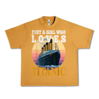 Peanut Butter ship just a girl who loves titanic boat titanic girls woman t shirt Urban Heavy Tee - ArtMosaic