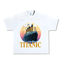 White ship just a girl who loves titanic boat titanic girls woman t shirt Urban Heavy Tee - ArtMosaic
