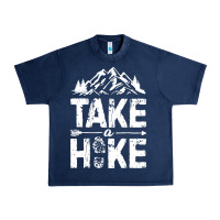 Navy take hike Urban Heavy Tee - ArtMosaic