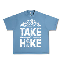 Pebble Blue take hike Urban Heavy Tee - ArtMosaic