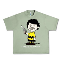 Oil Green charlie brownson Urban Heavy Tee - ArtMosaic