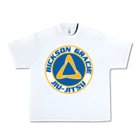 White rickson gracie jiu jitsu Urban Heavy Tee - ArtMosaic