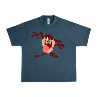 Midnight Navy tasmanian devil cartoon character Urban Heavy Tee - ArtMosaic