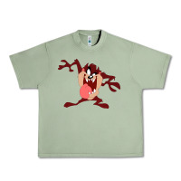 Oil Green tasmanian devil cartoon character Urban Heavy Tee - ArtMosaic