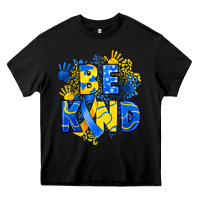 Black down syndrome be kind Heavy Core Tee - Artiststas