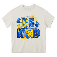 Cream down syndrome be kind Heavy Core Tee - Artiststas