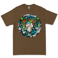 Cacao Bull Skull Christmas Premium Tee - RanaPortraitStore