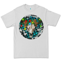 Dove Grey Bull Skull Christmas Premium Tee - RanaPortraitStore