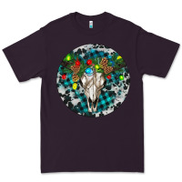 Plum Bull Skull Christmas Premium Tee - RanaPortraitStore